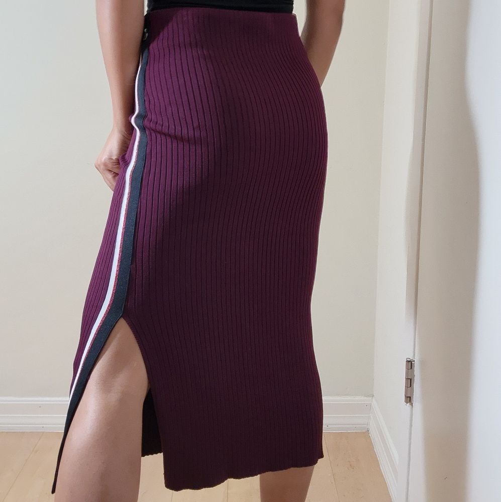 Scotch & Soda Maison Scott ribbed midi skirt Size S - Picture 2 of 13